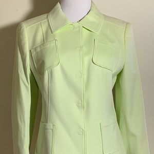 NWT Akris Punto citron wool and angora jacket